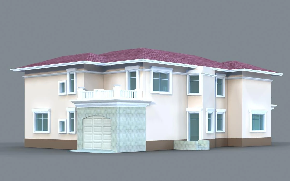 villa282 Modello 3D .c4d .max .obj .3ds .fbx .stl .blend 