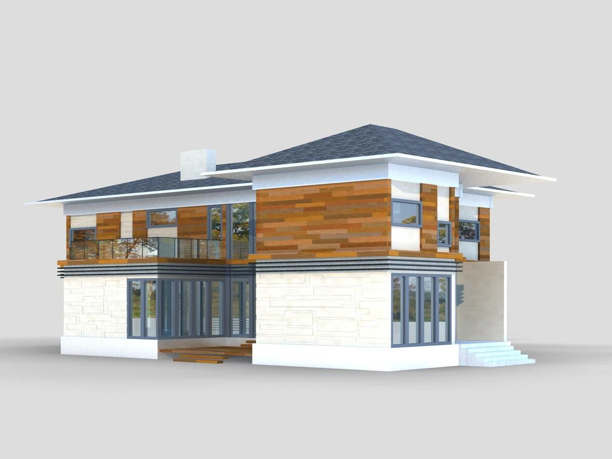 villa 284 3D Model .c4d .max .obj .3ds .fbx .stl .blend 
