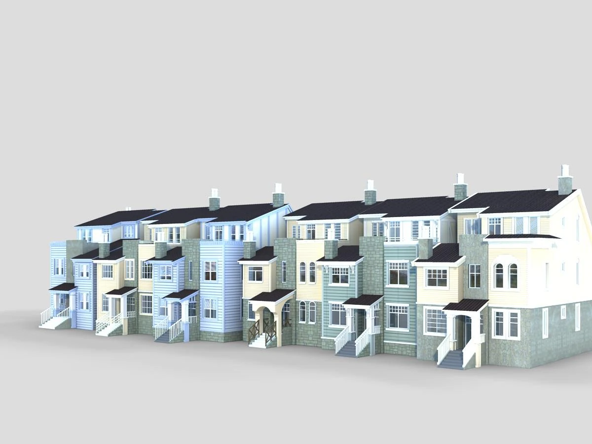 villa 287 3D Model .c4d .max .obj .3ds .fbx .stl .blend 
