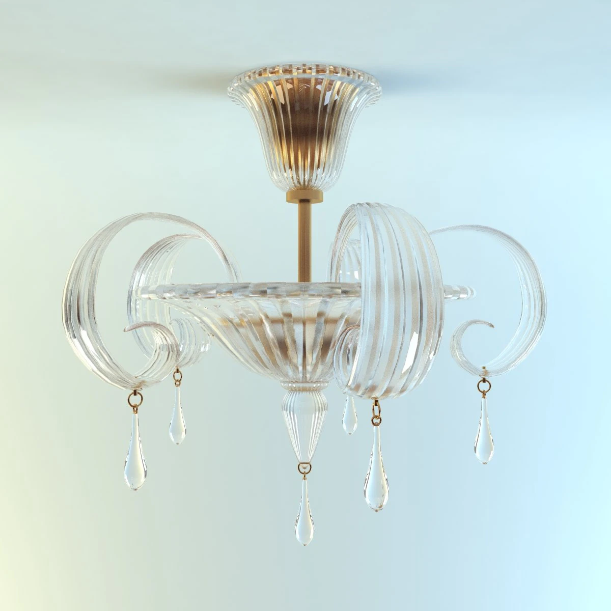 sylcom plafoniera 138648 cr 3D Model .c4d .max .obj .3ds .fbx .stl .blend