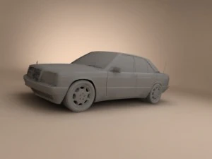 mercedesbenz w201 3D Model