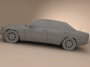 mercedesbenz w201 3D Model