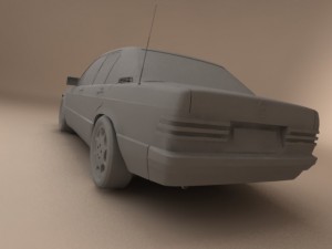 mercedesbenz w201 3D Модель