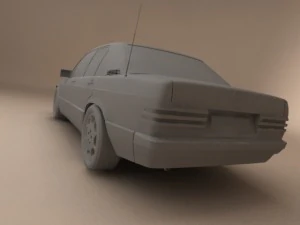mercedesbenz w201 3D Model