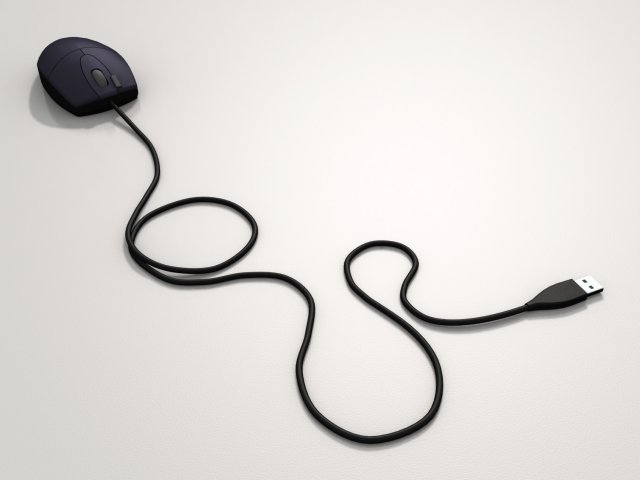a4 tech mouse model op620d 3D Model .c4d .max .obj .3ds .fbx .stl .blend 