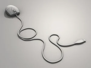 a4 tech mouse model op620d 3D Model