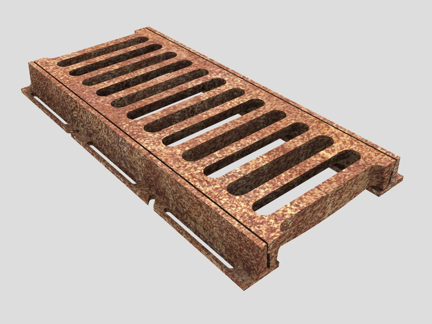 driveway drainage grating 3D Model .c4d .max .obj .3ds .fbx .stl .blend 