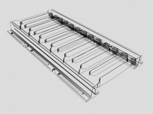 driveway drainage grating 3D 模型
