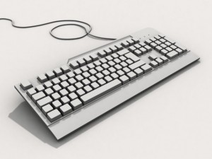 computer keyboard model lenovo ku0225 3D मॉडल