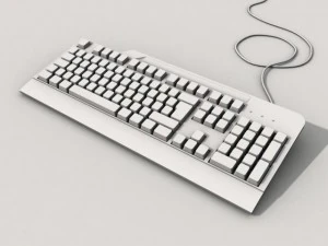 computer keyboard model lenovo ku0225 3D Model
