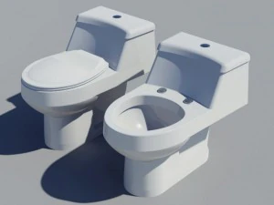 Onepeace Standard-Wasserklosett im modernen Stil 3D Modell