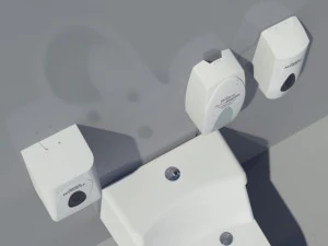 conjunto de saneamento de banheiro de higiene reza Modelo 3D