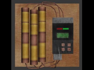 low poly bomb 3D Model