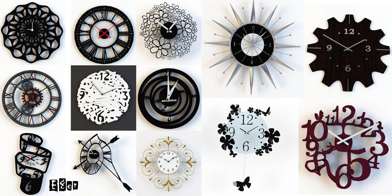 clocks 3D Model .c4d .max .obj .3ds .fbx .stl .blend