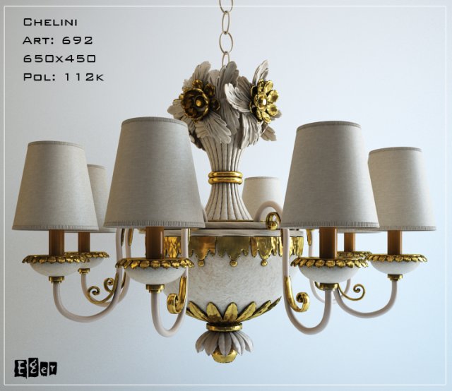 chelini 692 3D 模型 .c4d .max .obj .3ds .fbx .stl .blend 