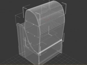 armadio refrigerato Modello 3D