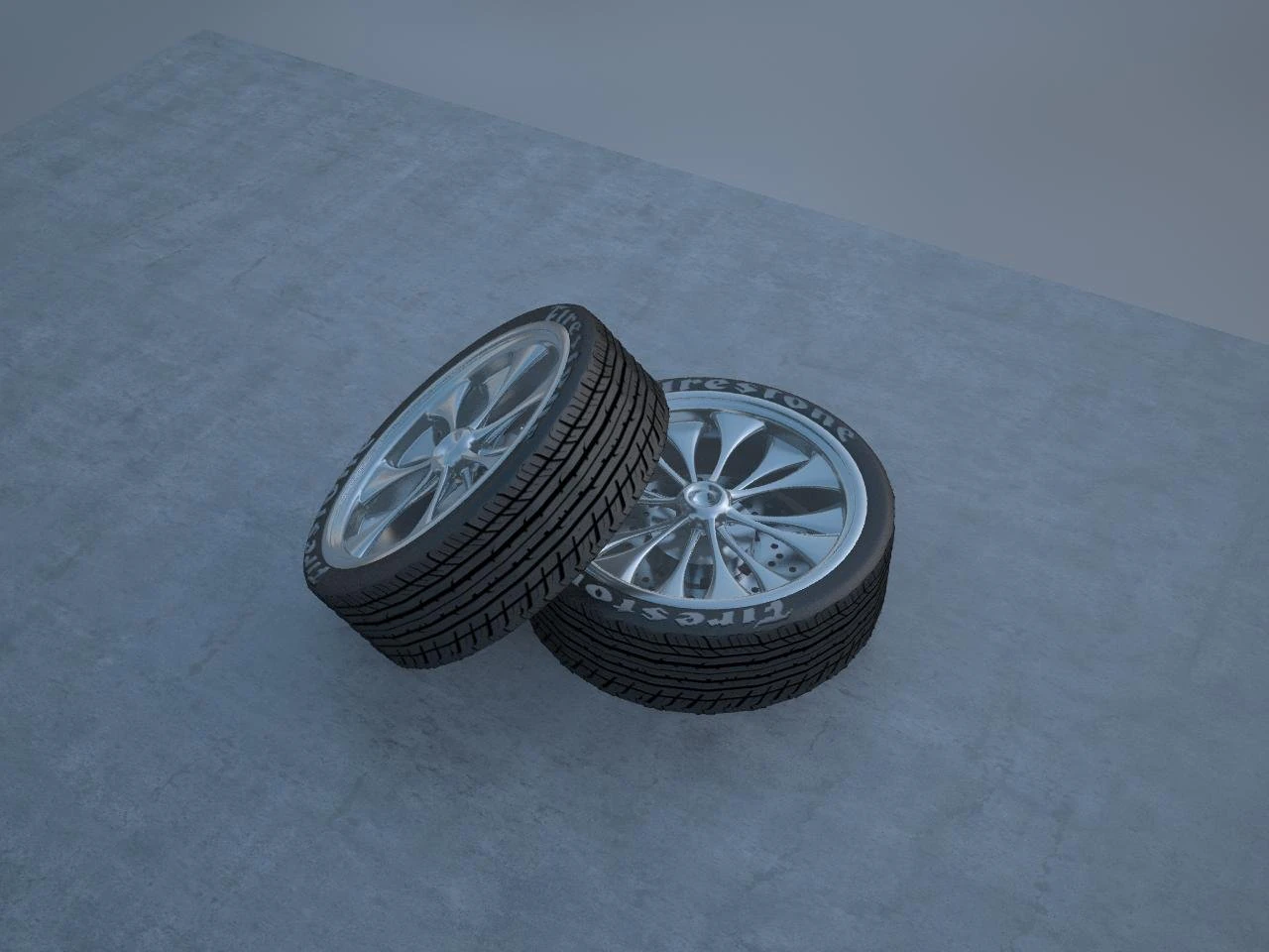 tire  rim  brake 3D Model .c4d .max .obj .3ds .fbx .stl .blend 
