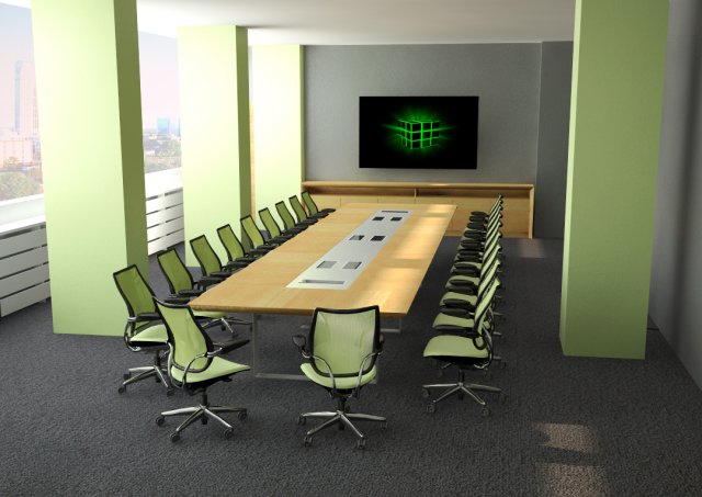 office  chair  table  cable manager 3D Model .c4d .max .obj .3ds .fbx .stl .blend 