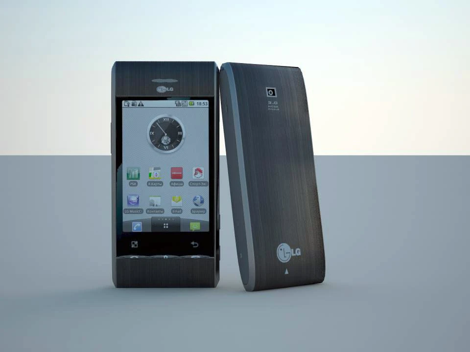 lg optimus gt 540 3D Model .c4d .max .obj .3ds .fbx .stl .blend 