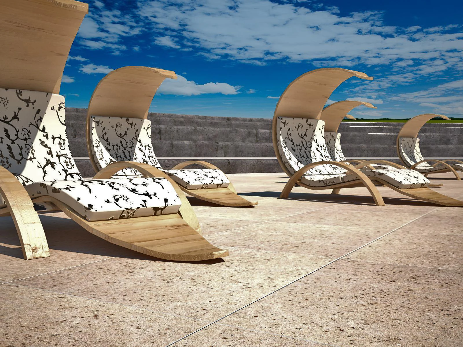 design chaiselongue 3D Model .c4d .max .obj .3ds .fbx .stl .blend 