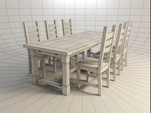 cook table 2 3D Model