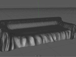 modern  sculpture sofa 3D Model