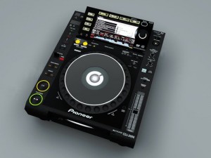 pioneer cdj2000 3D 모델