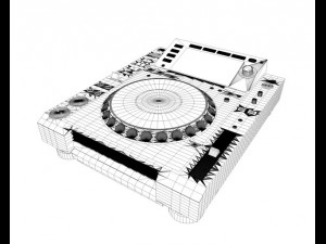 pioneer cdj2000 3D 모델