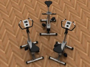 bicicleta ergom&eacute;trica Modelo 3D