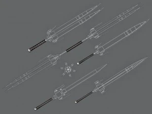 sword set 3D Model