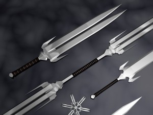 sword set 3D 모델
