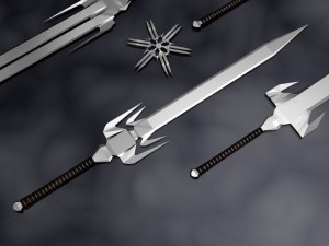 sword set 3D 모델