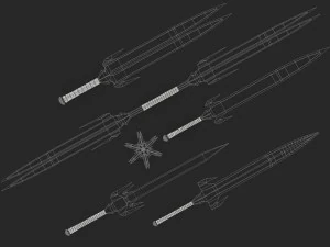 sword set 3D Model