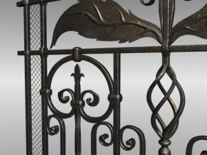 old wrought fence 3D Model