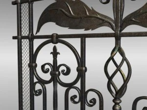 old wrought fence 3D Model