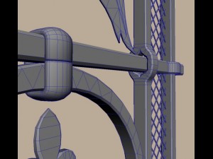 old wrought fence 3D Model