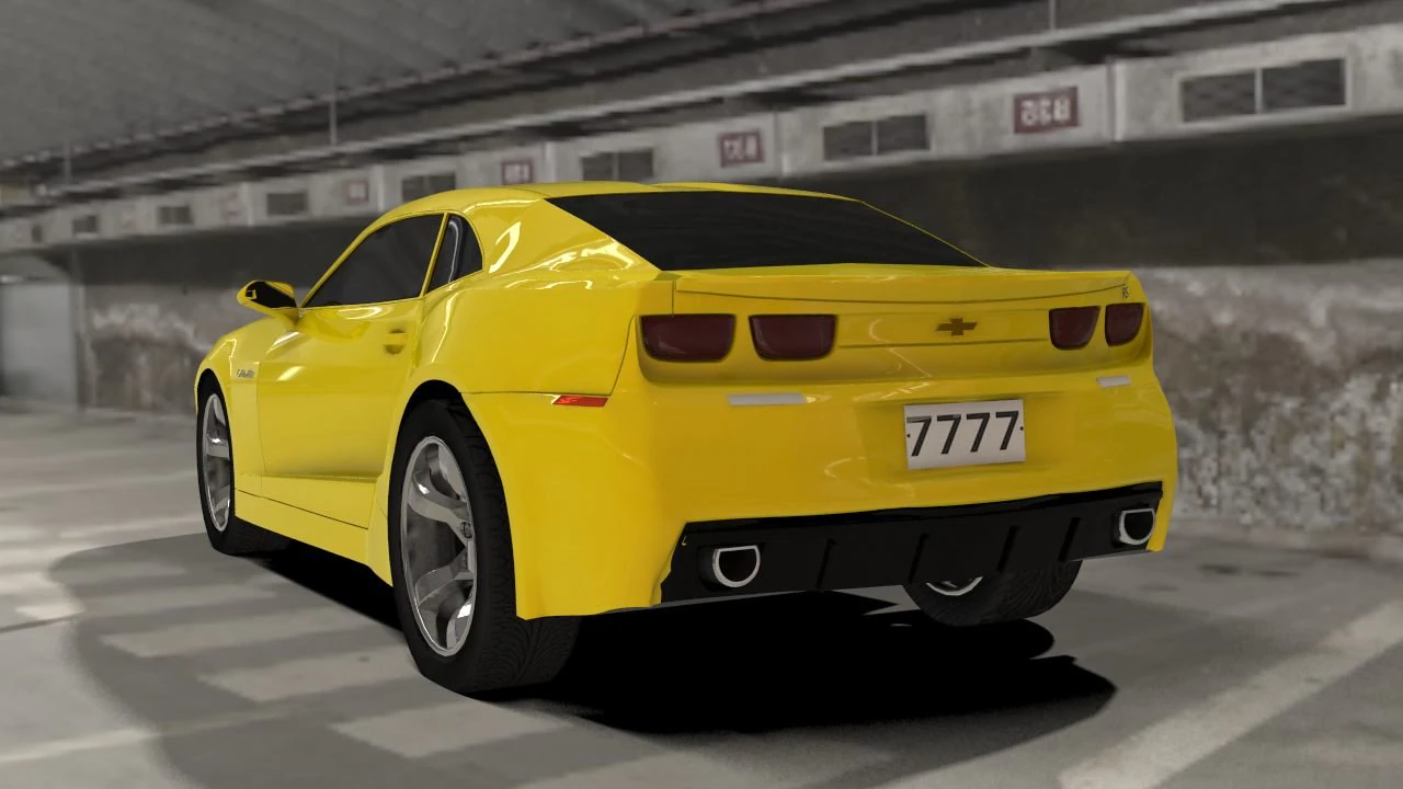 camaro 3D Model .c4d .max .obj .3ds .fbx .stl .blend 