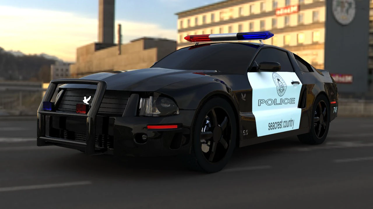 ford mustang 3D Model .c4d .max .obj .3ds .fbx .stl .blend 