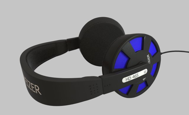 headphones Modelo 3D .c4d .max .obj .3ds .fbx .stl .blend