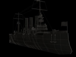 war cruiser 3D Model