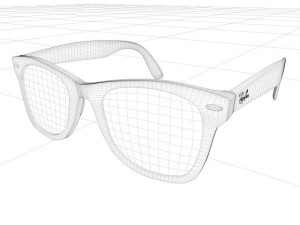 ray ban wayfarer 3D Модель