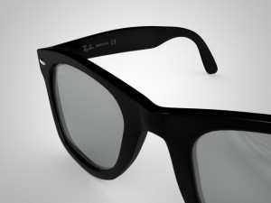ray ban wayfarer 3D Модель