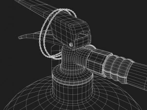 extintor de inc&ecirc;ndio Modelo 3D