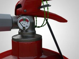extintor de inc&ecirc;ndio Modelo 3D