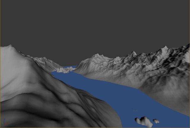 highland terrain 3D Model .c4d .max .obj .3ds .fbx .stl .blend 