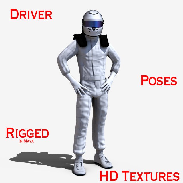 driver 3D मॉडल .c4d .max .obj .3ds .fbx .stl .blend 