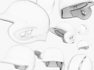 baseball helmet Modello 3D