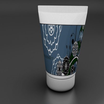 cream tube 3D Model .c4d .max .obj .3ds .fbx .stl .blend
