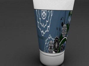 cream tube Model 3D