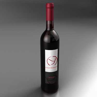 wine bottle Modèle 3D .c4d .max .obj .3ds .fbx .stl .blend 